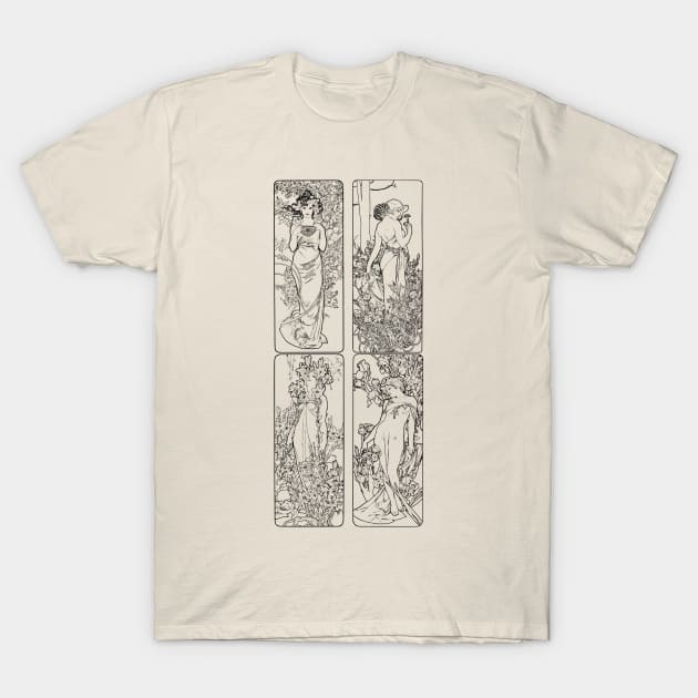 art nouveau Alphonse Mucha vintage design